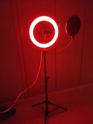 Foco LED Aro para Vídeo/Streaming