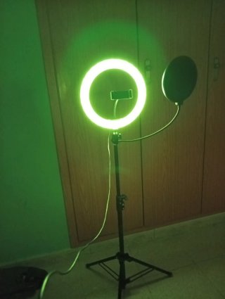 Foco LED Aro para Vídeo/Streaming