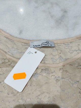 Blusa Encaje Mujer Made In Italy Nueva