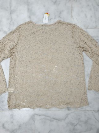 Blusa Encaje Mujer Made In Italy Nueva