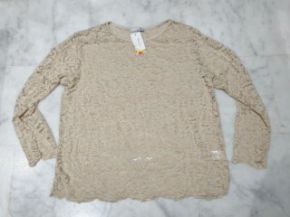 Blusa Encaje Mujer Made In Italy Nueva