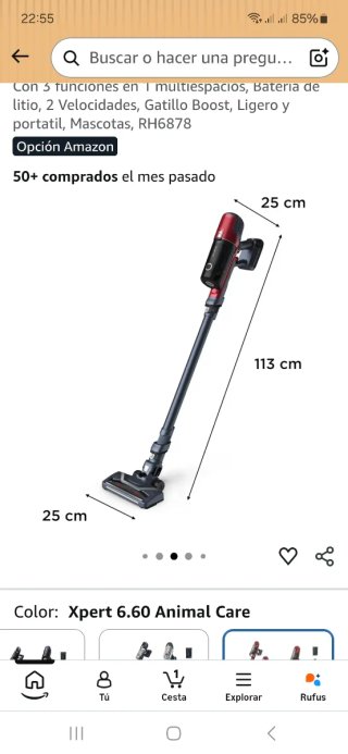Rowenta X-Pert 6.60 Aspiradora Escoba