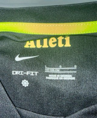Camiseta ATM 26-27 Nike Negra y Amarilla