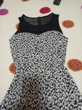 Abitino Tally Weijl bianco e nero con tulle - 38