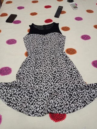 Abitino Tally Weijl bianco e nero con tulle - 38