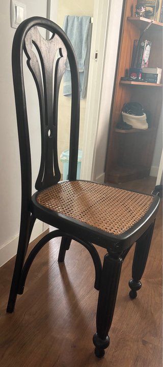 Juego de 2 Sillas de Comedor Negras