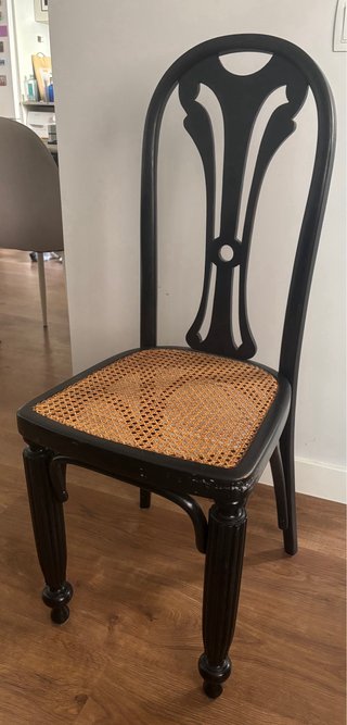 Juego de 2 Sillas de Comedor Negras
