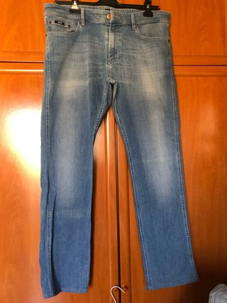 Pantalón vaquero Boss hombre azul