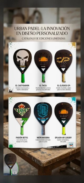 Palas de pádel personalizadas Urban Padel