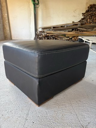 Reposapiés Ikea Negro Cuero