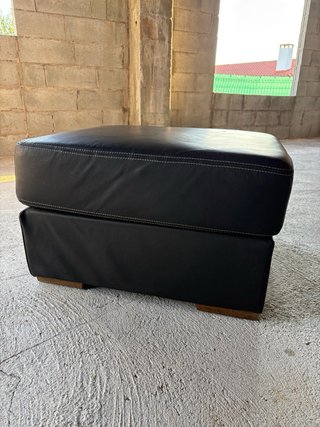 Reposapiés Ikea Negro Cuero