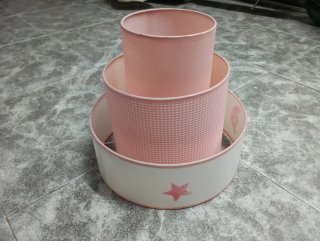 Lámpara infantil 3 niveles rosa