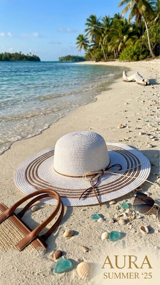 Sombrero de playa chic
