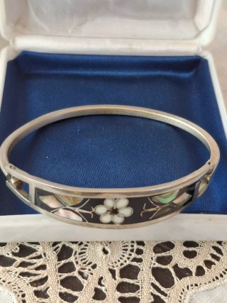 Bracciale Alpaca Messico Madreperla Abalone