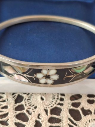 Bracciale Alpaca Messico Madreperla Abalone