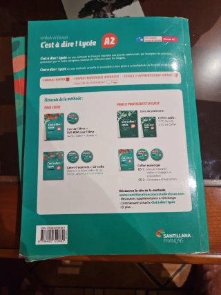 C'est à dire! Lycée A2 livre de l ́éléve