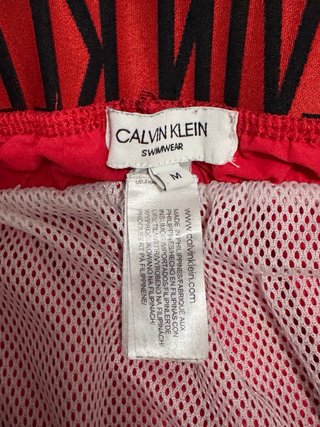 Bañador Calvin Klein Swimwear Rojo Talla M