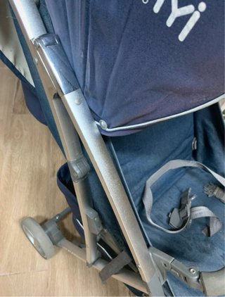 Silla paseo azul Regalo plastico ,manoplas Mayoral