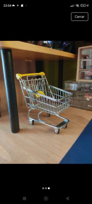 Carrito de compras miniatura