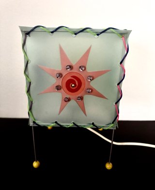 Coppia Lampade Abat Jour Francesi