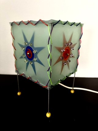 Coppia Lampade Abat Jour Francesi