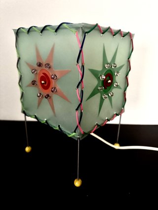Coppia Lampade Abat Jour Francesi
