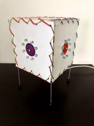Coppia Lampade Abat Jour Francesi