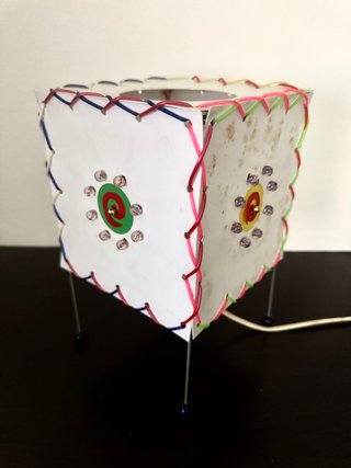 Coppia Lampade Abat Jour Francesi