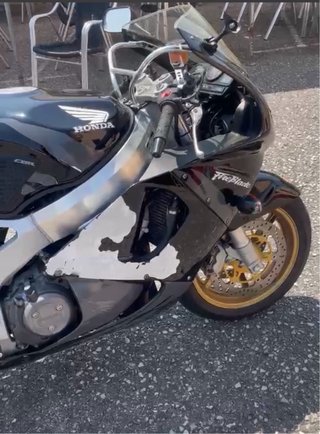 Honda Fireblade Negra y Gris