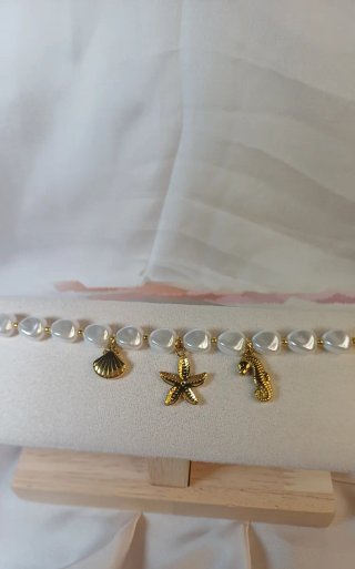 Pulsera Perlas Barrocas Chapado Oro 18k