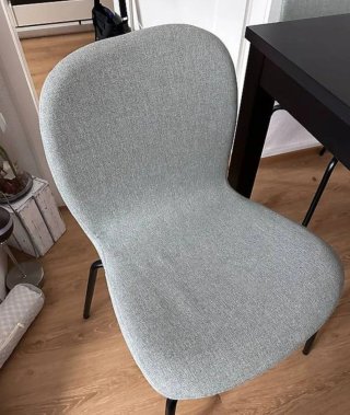 Pack 4 Sillas Ikea Tela Metal azul/verde