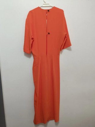 Vestido midi Zara volantes S