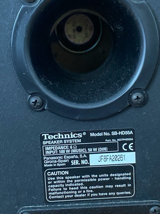 Technics SC-HD55 Sistema de Audio