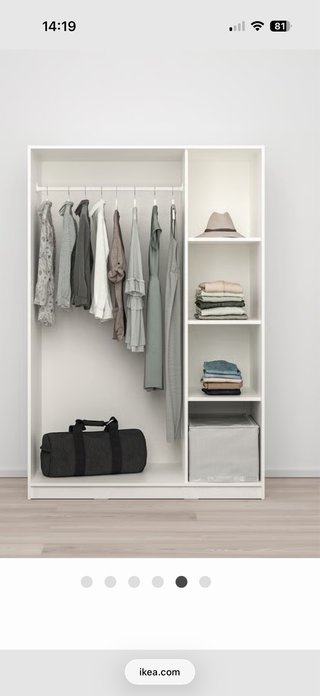 Armario blanco Ikea 3 puertas