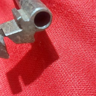 Llave antigua gruesa hierro forjado sXIX 12cm
