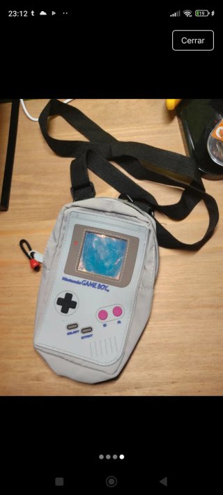 Bolso Bandolera Game Boy Nintendo Gris