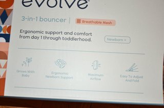 Ergobaby Evolve 3 en 1 malla mecedora ergonómica