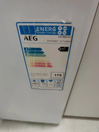Lavadora AEG 7kg carga superior