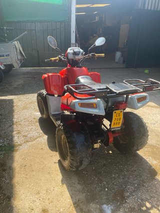 Quad Todoterreno Rojo y Gris
