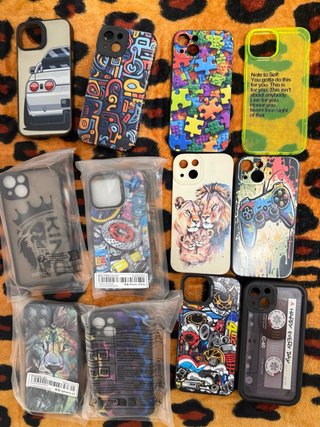 12 Fundas iPhone 13 (Normal) - Variedad de Diseños