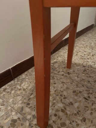 Conjunto 4 Sillas Comedor Color Teja/Salmón.