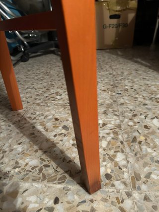 Conjunto 4 Sillas Comedor Color Teja/Salmón.