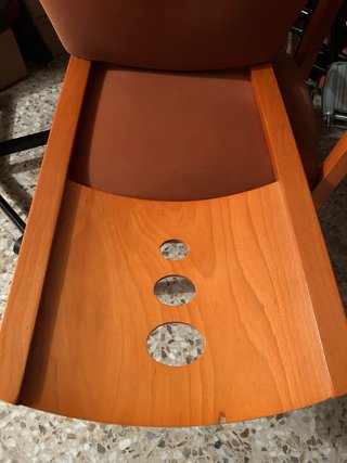 Conjunto 4 Sillas Comedor Color Teja/Salmón.