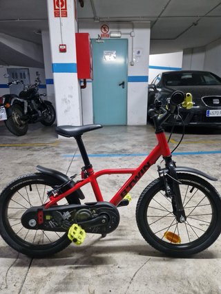 Bicicleta Infantil Decathlon Roja 16