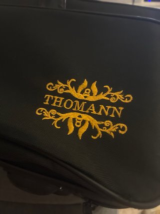 Trompeta dorada con funda, THOMANN