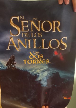 Póster oficial El Señor de los Anillos: Las dos to