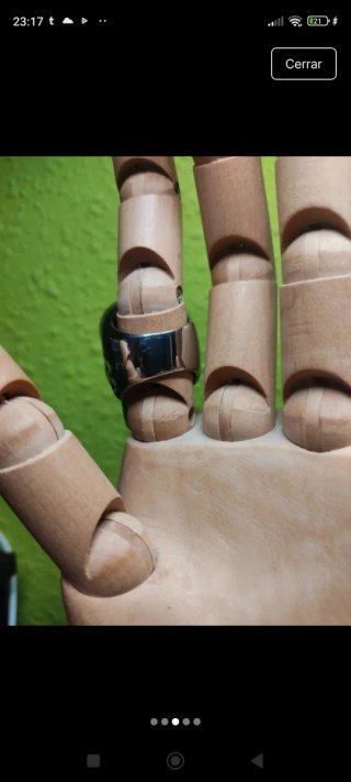 Anillo Calavera Vampiro Acero Inoxidable