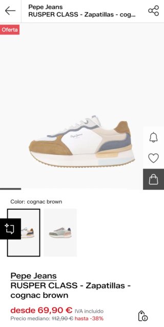 Zapatillas Pepe Jeans Marrones y Blancas