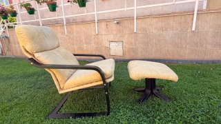 Butaca relax con balancín y reposapiés poco uso