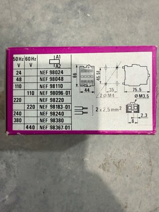Contactor CEM BBC Brown Boveri Francia